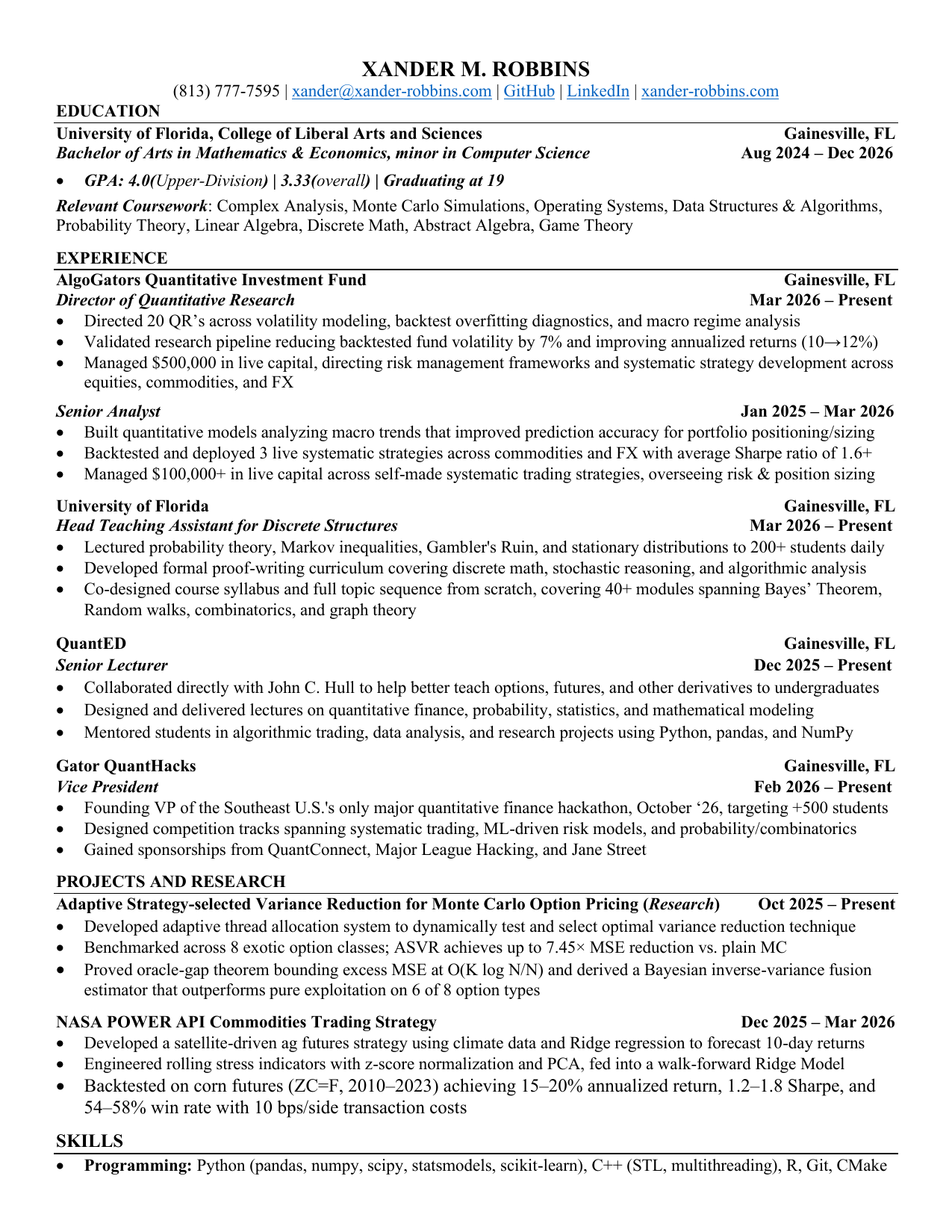 Resume preview